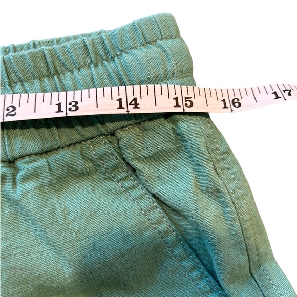 Anthropologie FRNCH Kellyn Woven Wide Leg Pant Turquoise Size Large - Picture 7 of 12